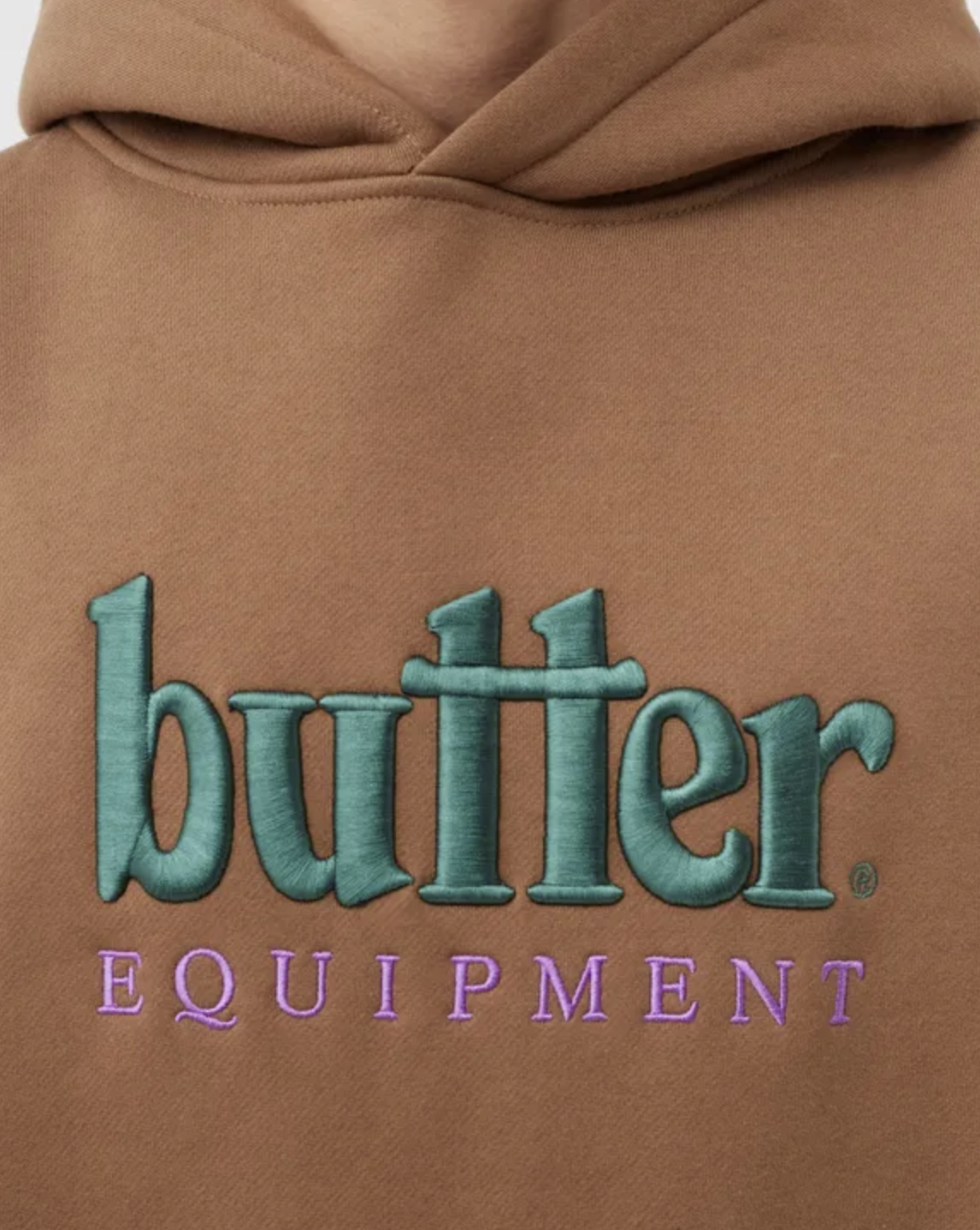 puff embroidered hoodie