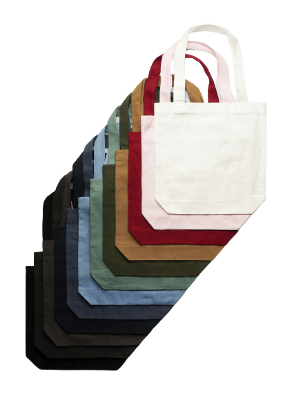 Natural Color Eco Friendly Hard Canvas Tote Bag with Zip