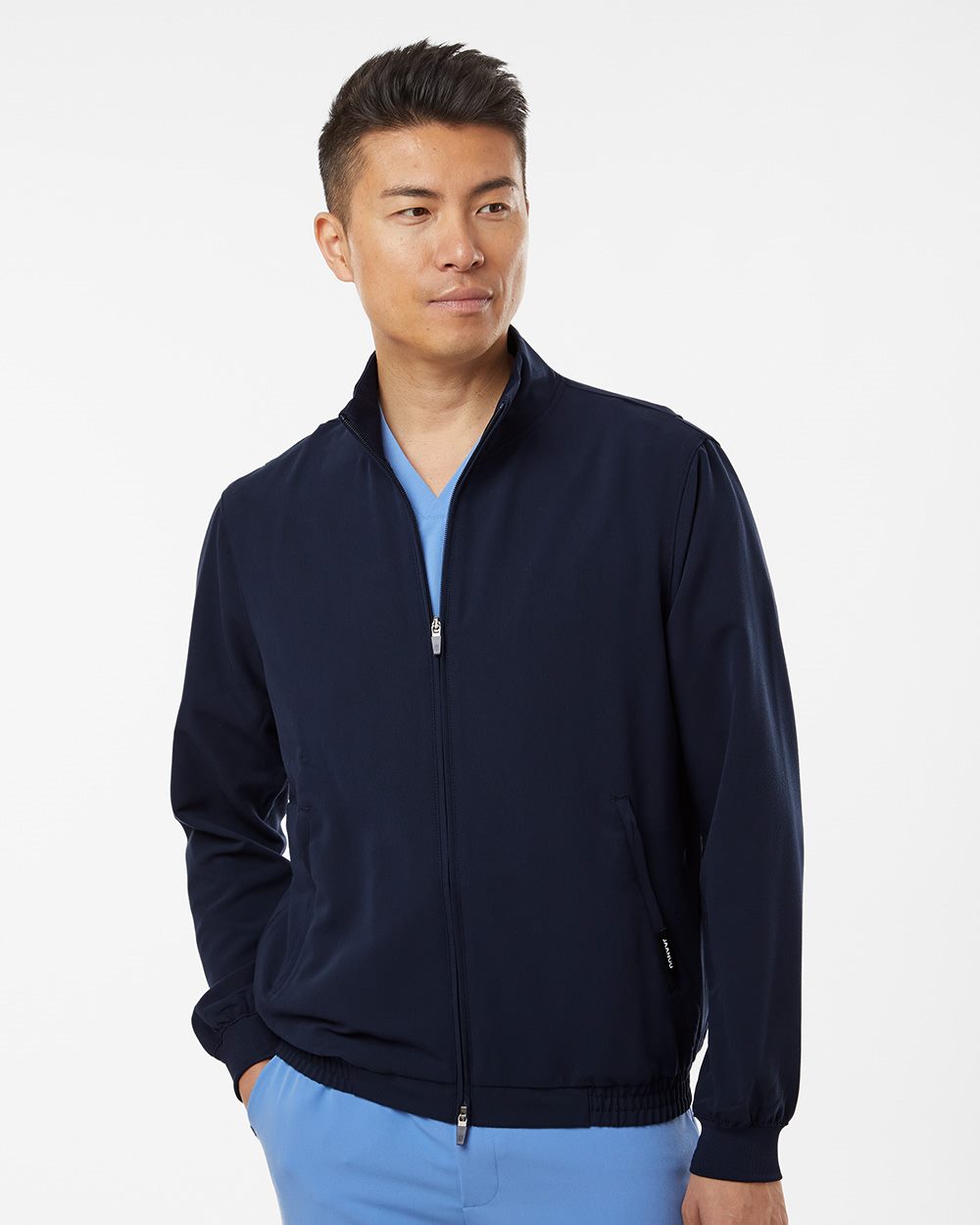 Jaanuu - Wolfe Everyday Full-Zip 6-Pocket Scrub Jacket