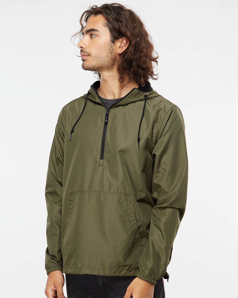 Independent Trading Co. - Lightweight Quarter-Zip Windbreaker Pullover Jacket