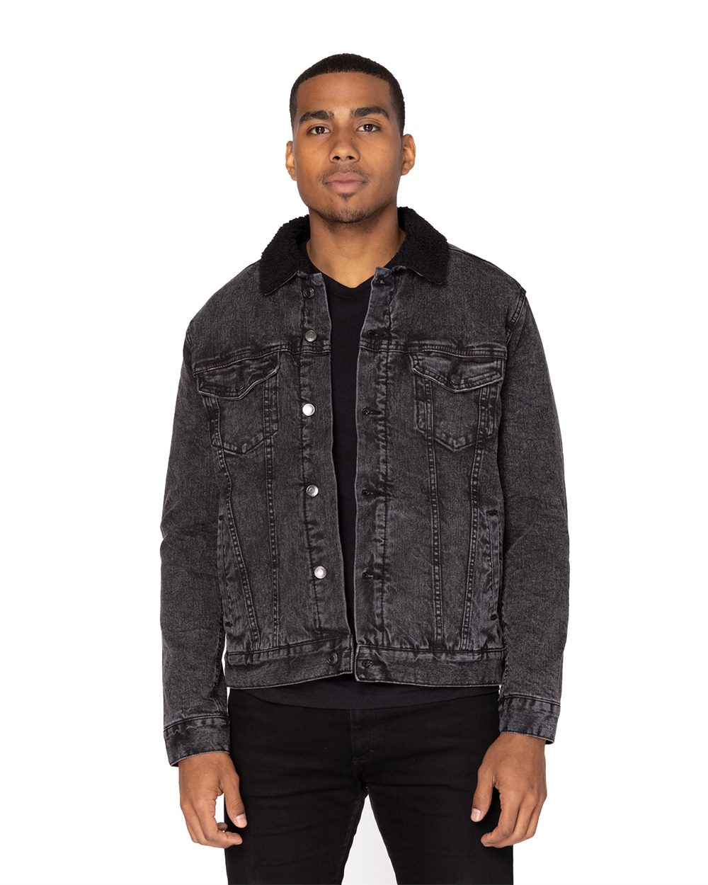 Threadfast Apparel - Sherpa-Lined Denim Jacket