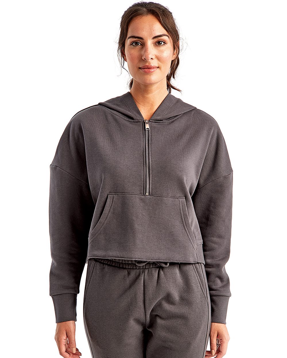 TriDri - Womens Alice Half-Zip Hooded Sweatshirt