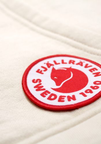 red embroidered Fjallraven patch